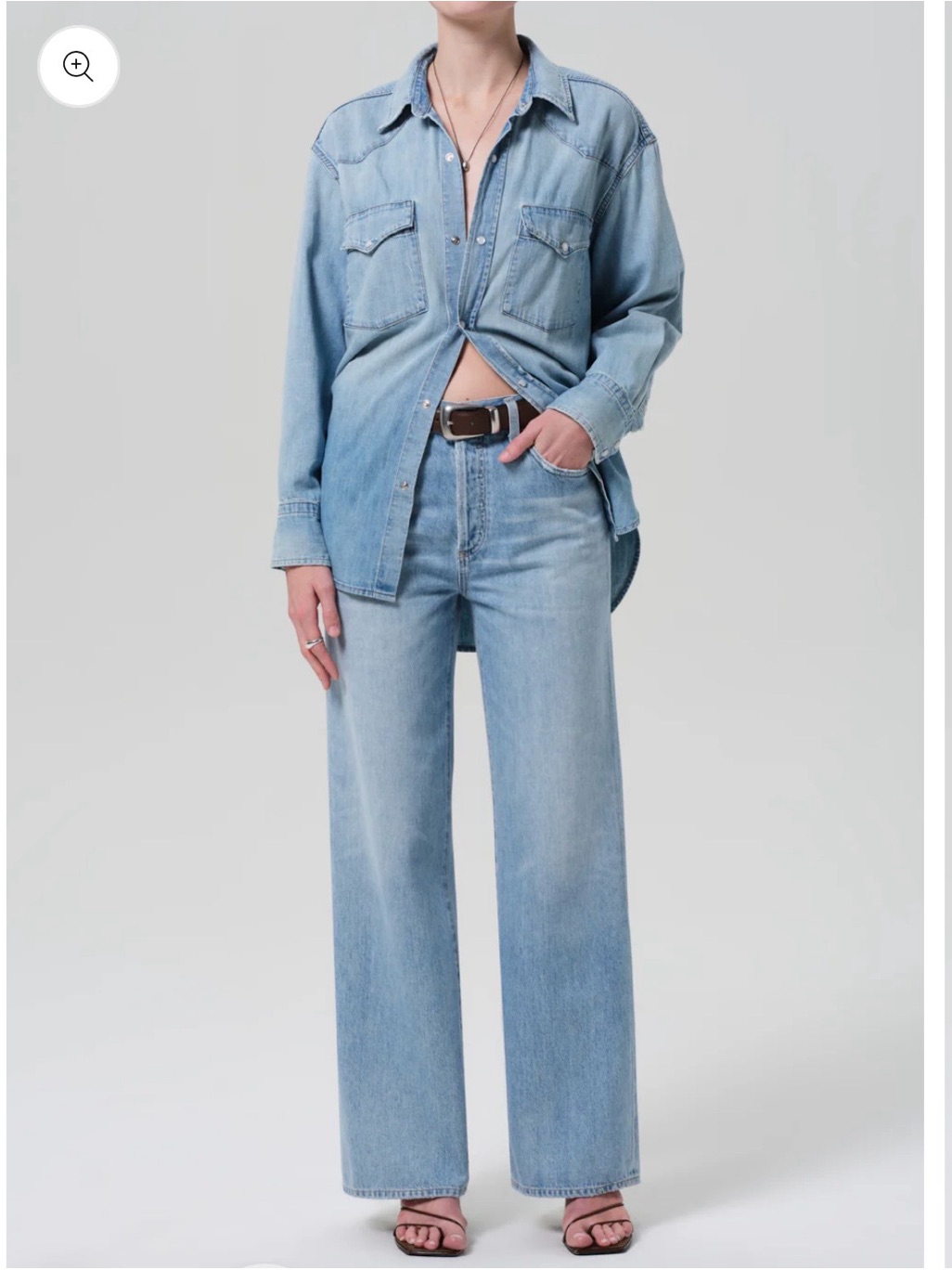 Citizens Of Humanity Annina Straight Leg Jeans Blue Size 27 Hemmed 29"